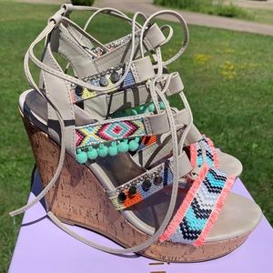 Madden Girl “Indiie” Lace Up Wedge